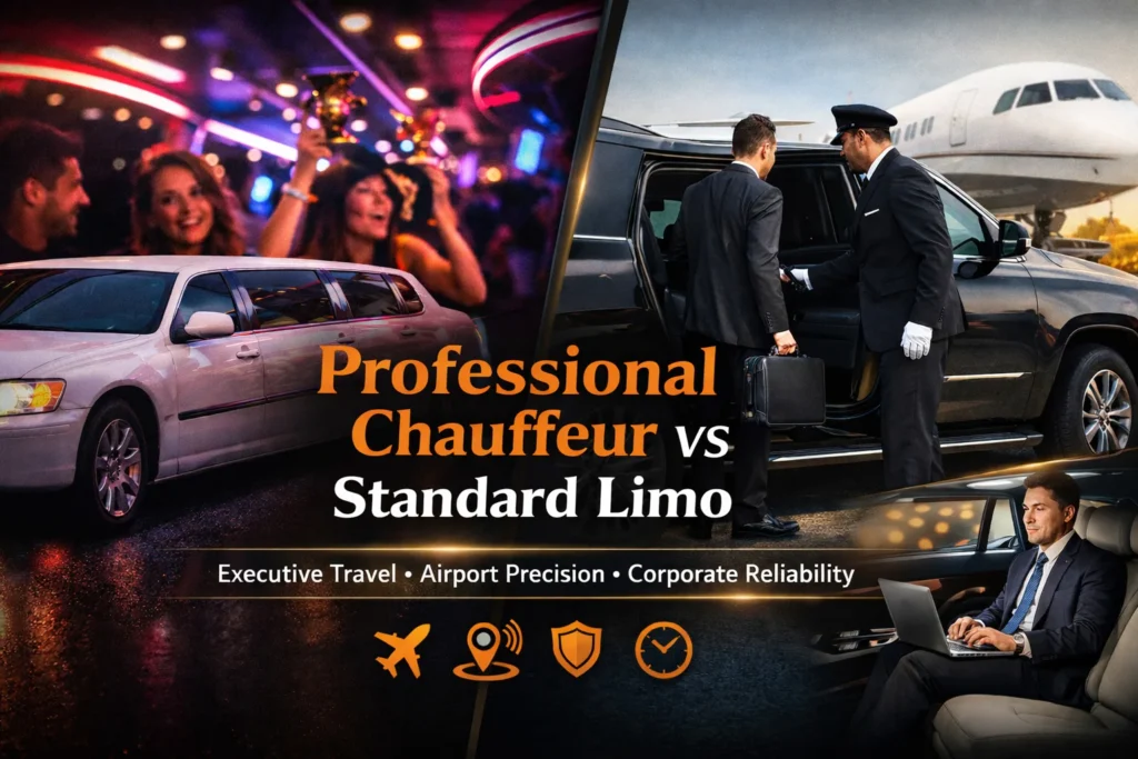 Professional Chauffeur Service in Dallas vs Standard Limo